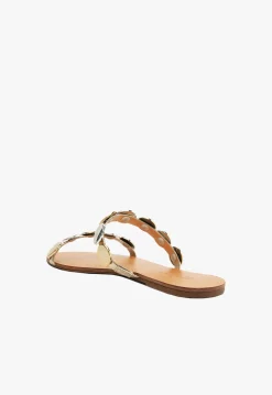 Clearance Schutz Acacia Leather Sandal Platina