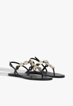Discount Schutz Acacia T Leather Sandal Black