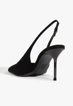 Clearance Schutz Alicia Sling Suede Pump Black