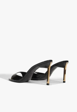 Clearance Schutz Allure Patent Sandal Black