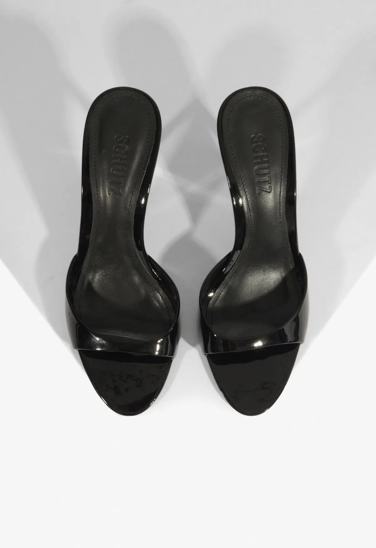 Clearance Schutz Allure Patent Sandal Black
