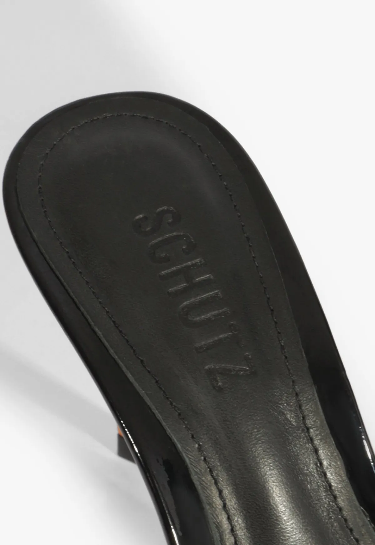 Clearance Schutz Allure Patent Sandal Black
