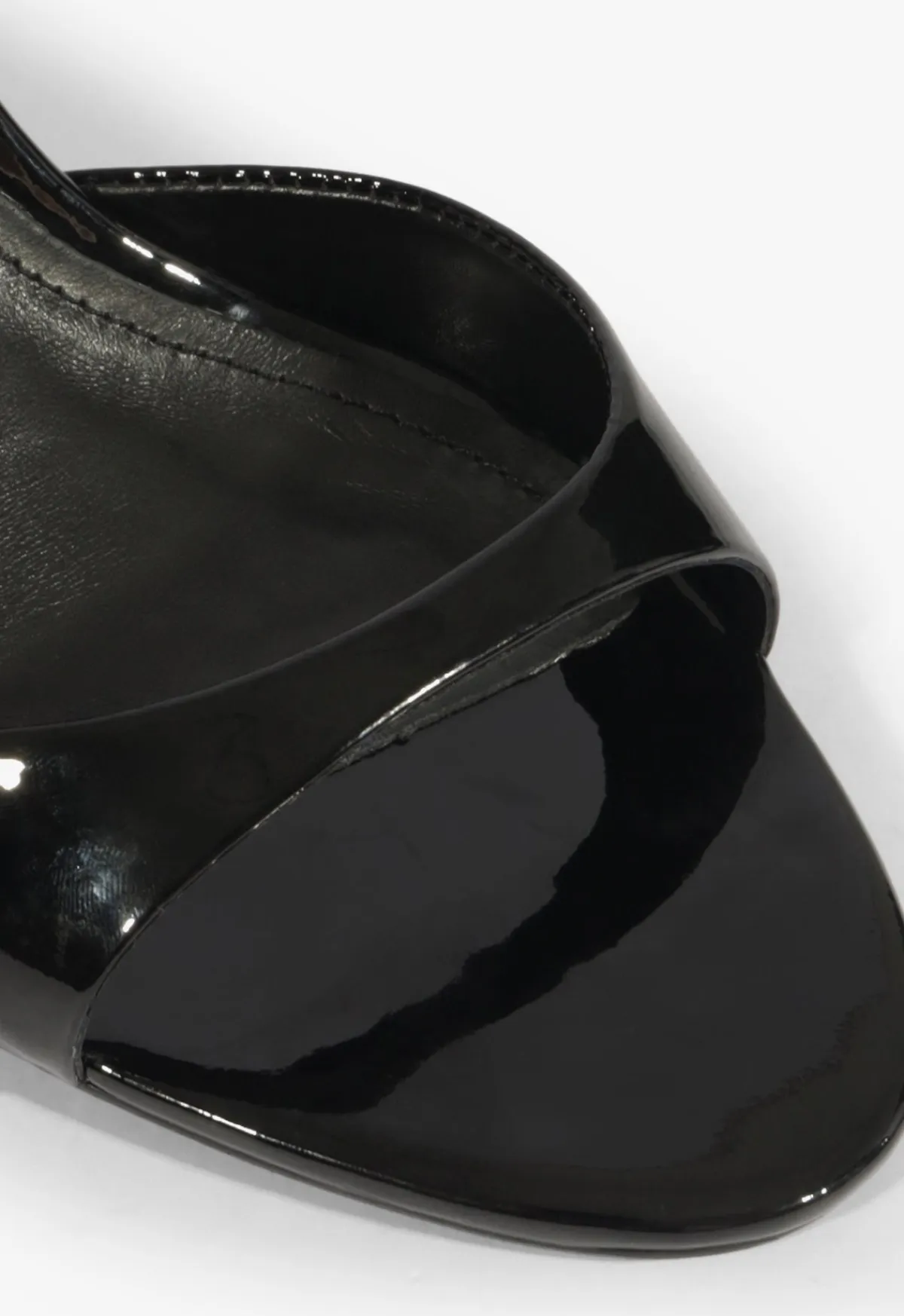 Clearance Schutz Allure Patent Sandal Black