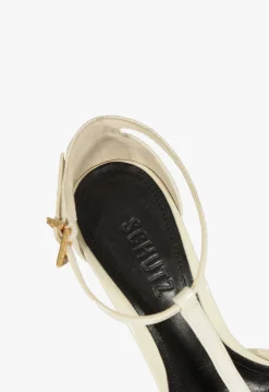 Fashion Schutz Allure T Patent Pump White