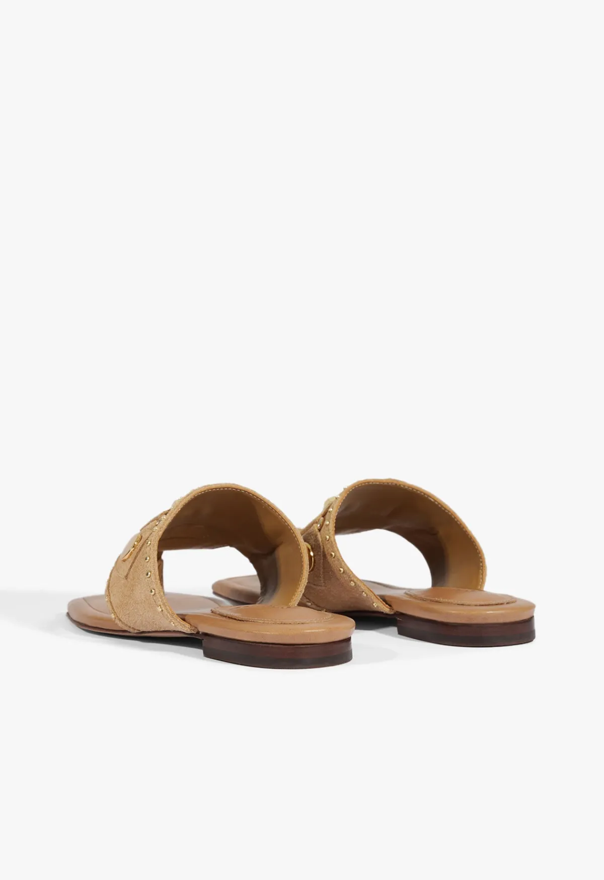 Fashion Schutz Aria Beige Suede Sandal Sandstone