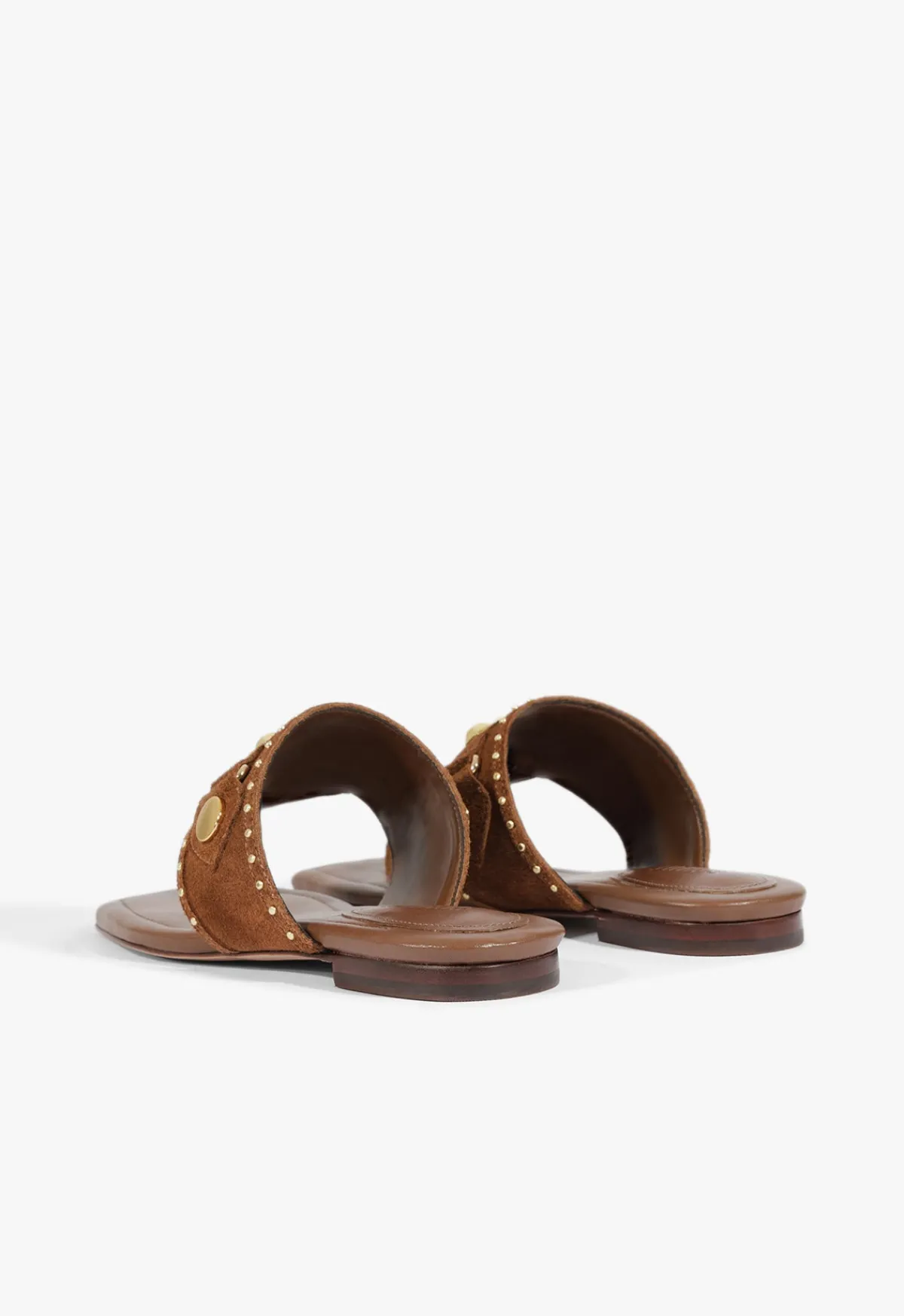 Sale Schutz Aria Brown Suede Sandal Pecan Brown