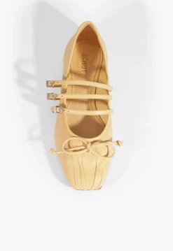 Outlet Schutz Arissa Leather Ballet Flat Beige