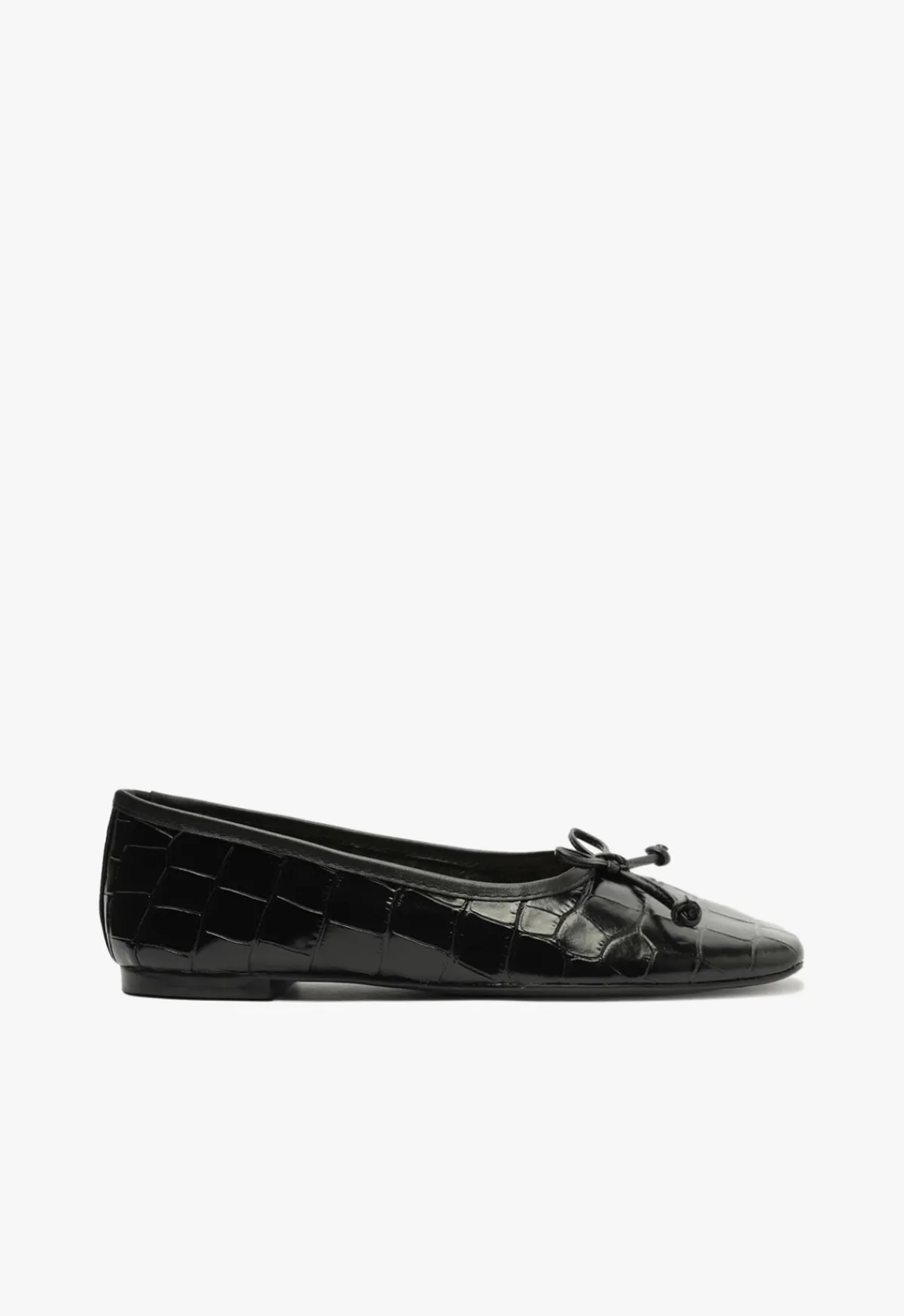 Fashion Schutz Arissa Leather Ballet Flat Black