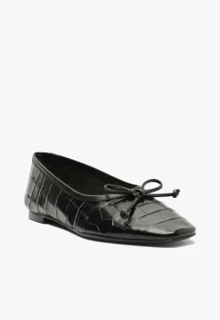 Fashion Schutz Arissa Leather Ballet Flat Black