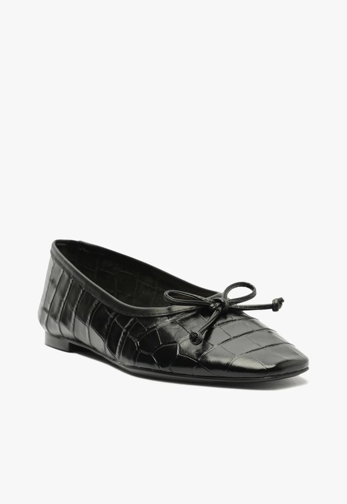 Fashion Schutz Arissa Leather Ballet Flat Black