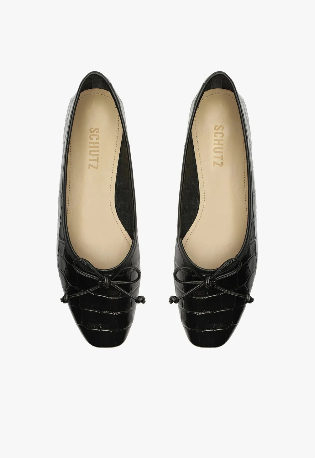 Fashion Schutz Arissa Leather Ballet Flat Black