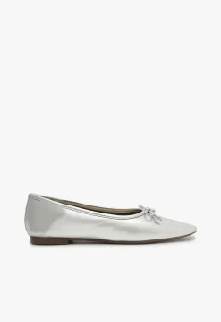 Hot Schutz Arissa Leather Ballet Flat Silver