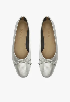 Hot Schutz Arissa Leather Ballet Flat Silver