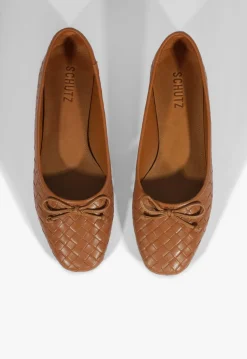 Best Schutz Arissa Woven Ballet Flat Brown