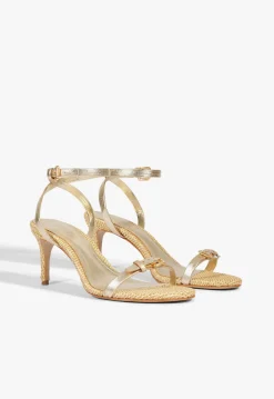 Fashion Schutz Aurora Mid Sandal Gold
