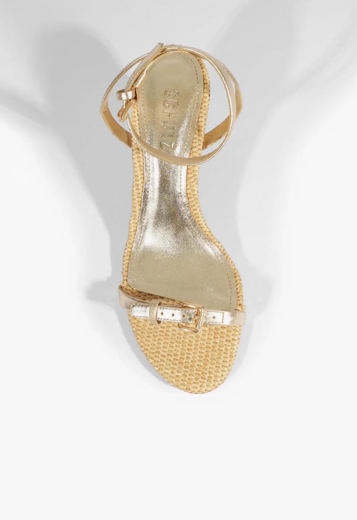 Fashion Schutz Aurora Mid Sandal Gold