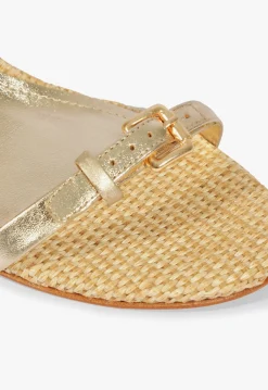 Fashion Schutz Aurora Mid Sandal Gold
