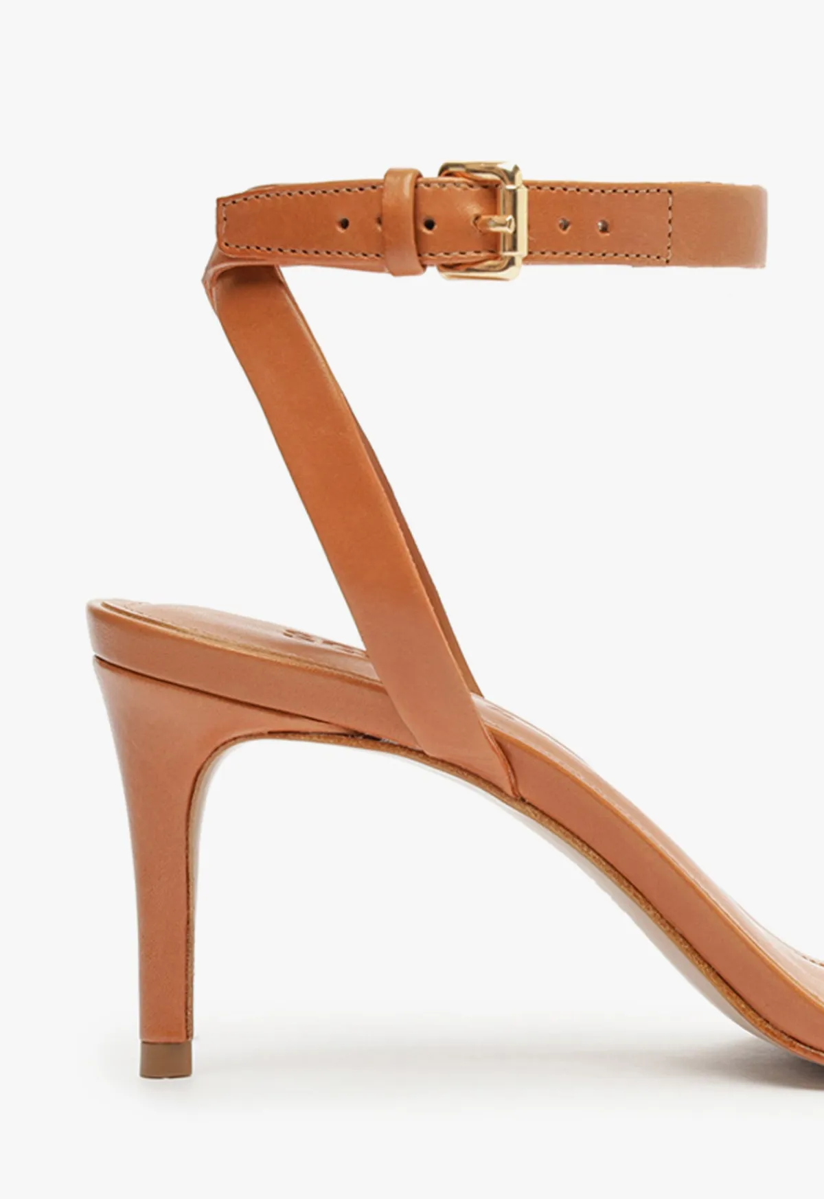 Clearance Schutz Aurora Mid Sandal Brown