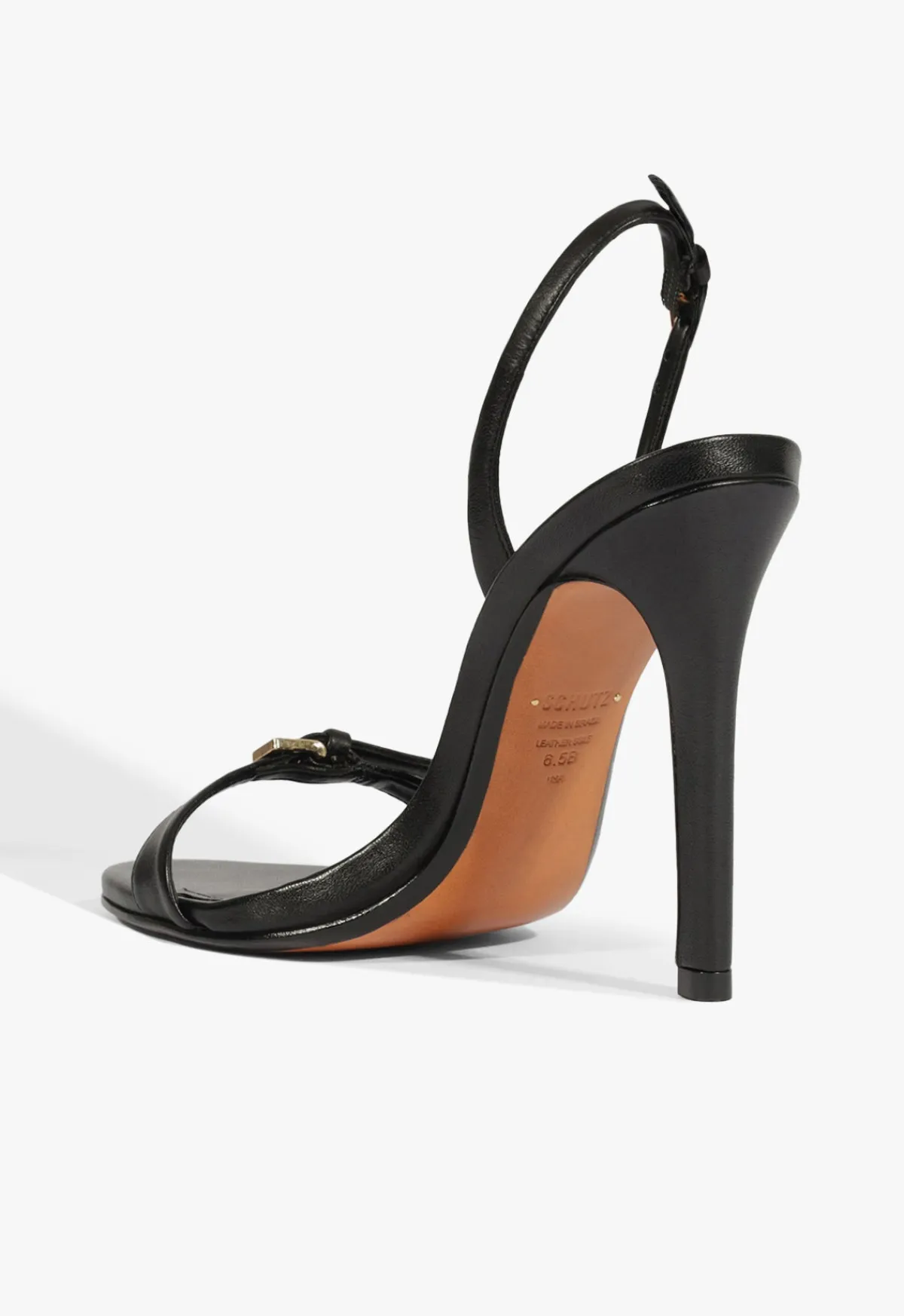 Outlet Schutz Aurora Sling Leather Sandal Black