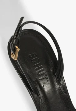 Outlet Schutz Aurora Sling Leather Sandal Black