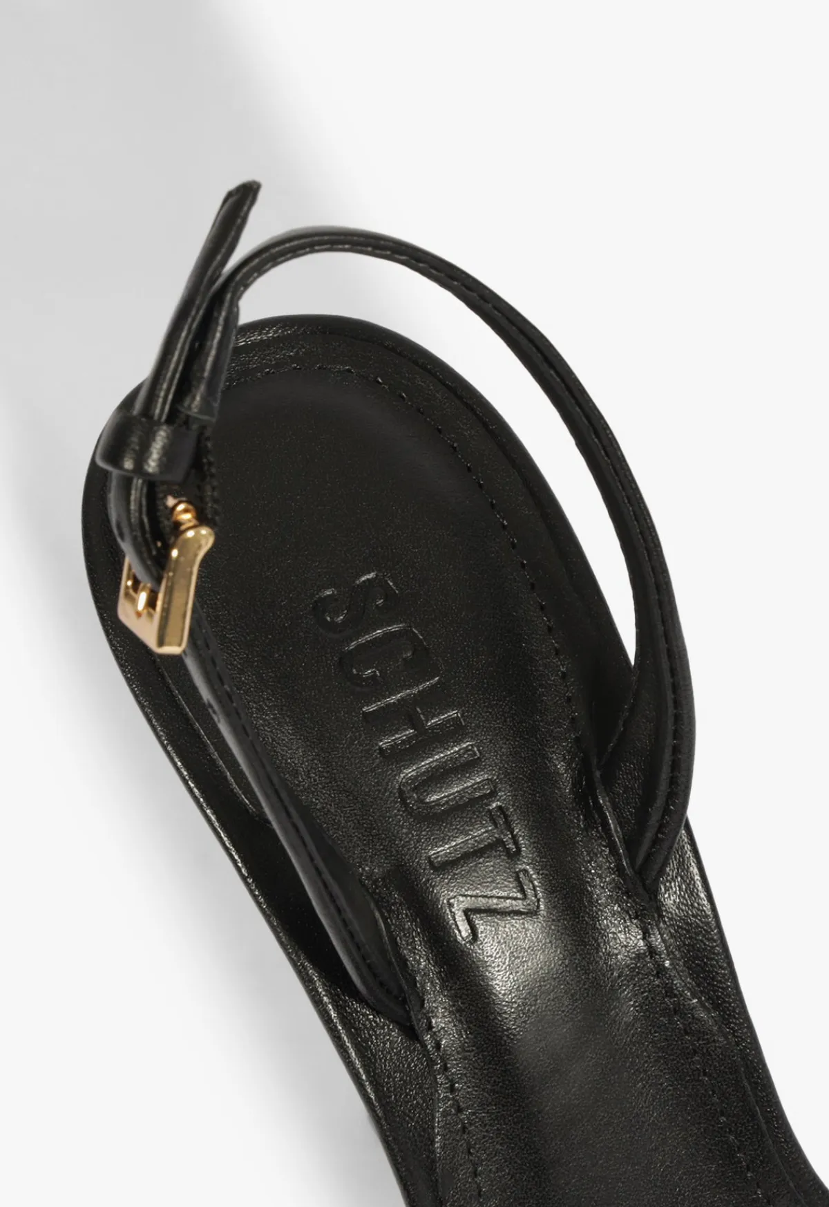 Outlet Schutz Aurora Sling Leather Sandal Black