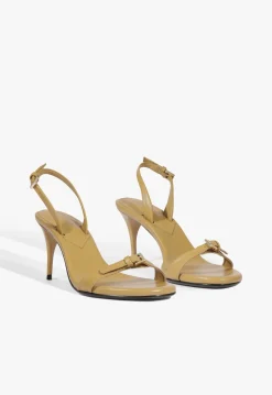 Sale Schutz Aurora Sling Mid Leather Sandal Fig