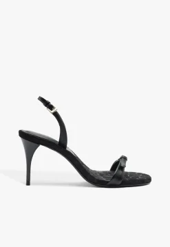 Sale Schutz Aurora Sling Mid Leather Sandal Black
