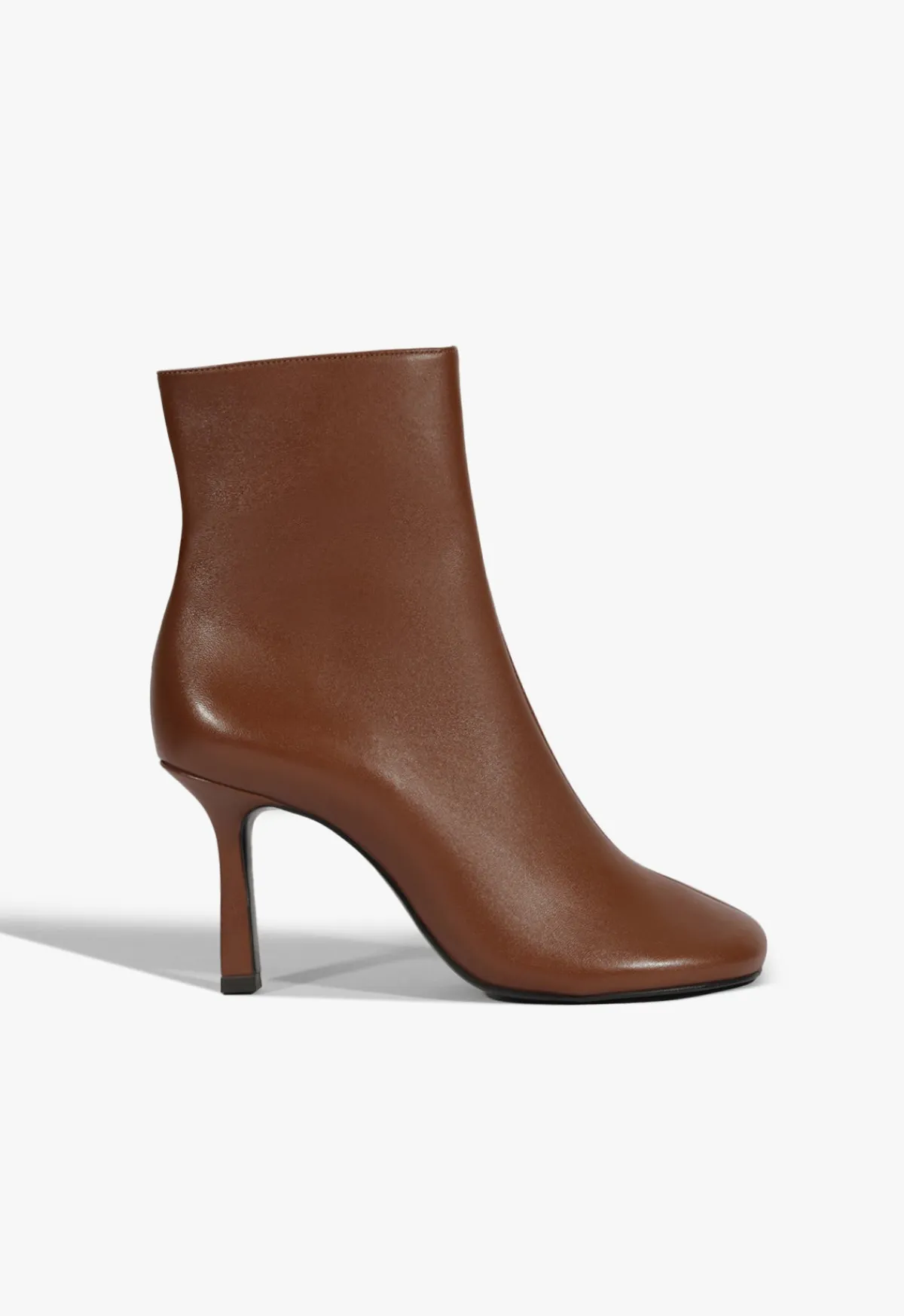 Clearance Schutz Brielle Leather Bootie Brown