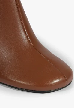 Clearance Schutz Brielle Leather Bootie Brown