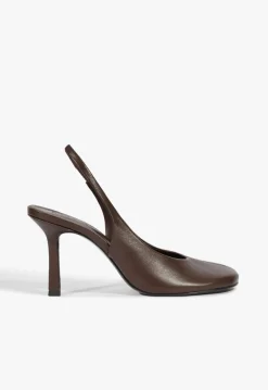Sale Schutz Brigitte Sling Leather Pump Brown