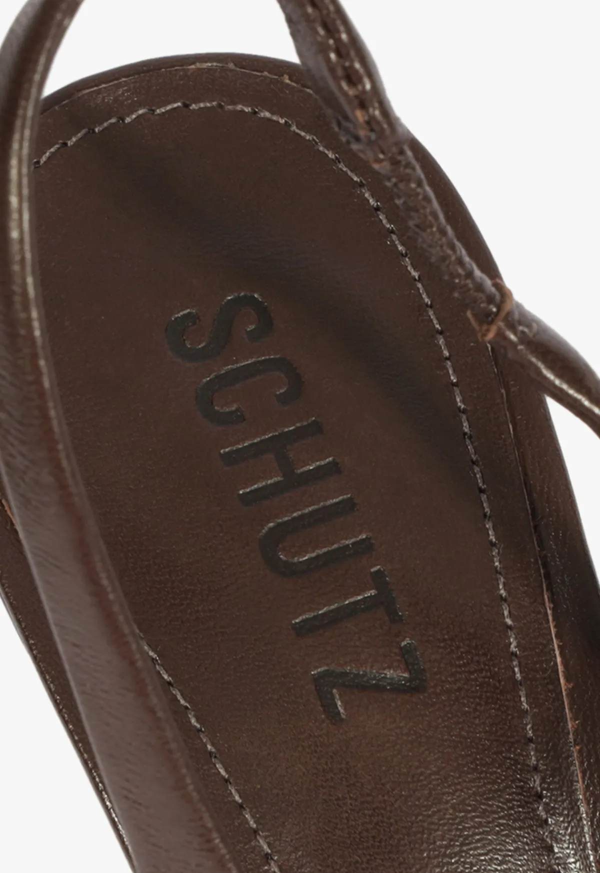 Sale Schutz Brigitte Sling Leather Pump Brown
