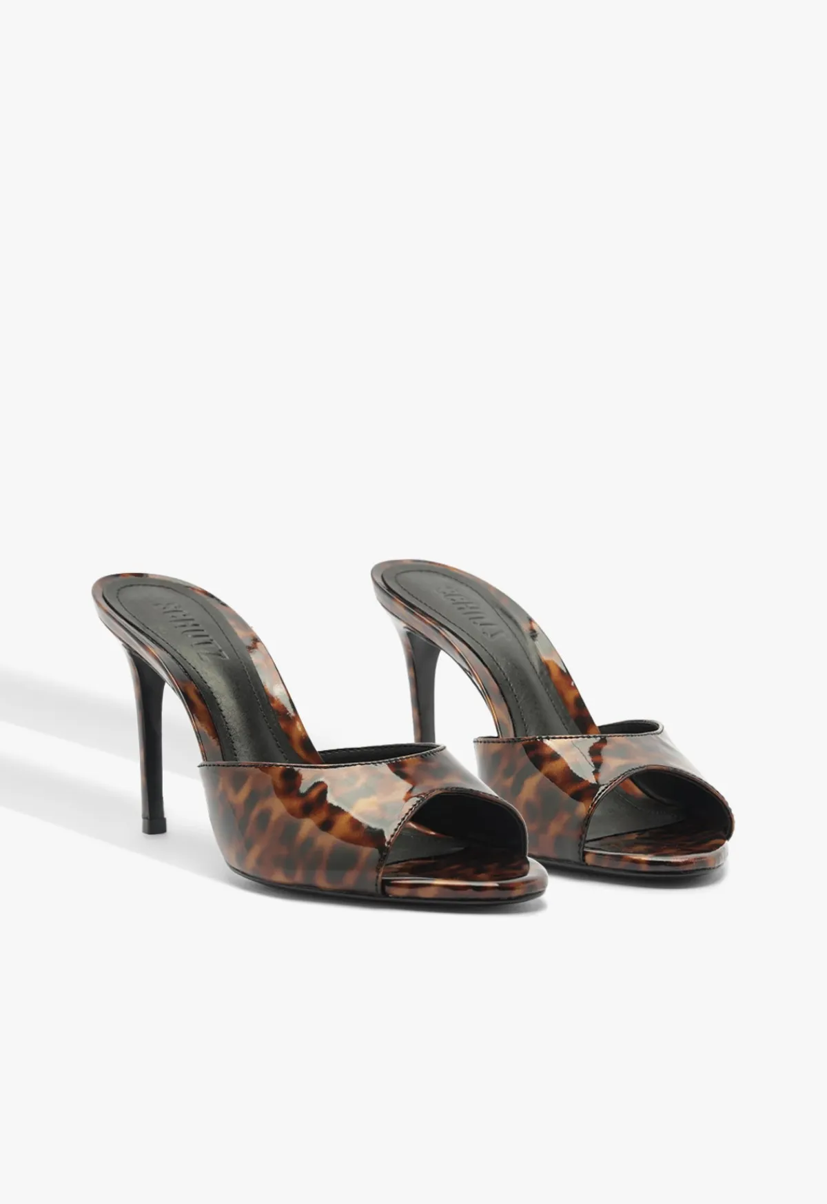Sale Schutz Cloe Patent Sandal Animal Print