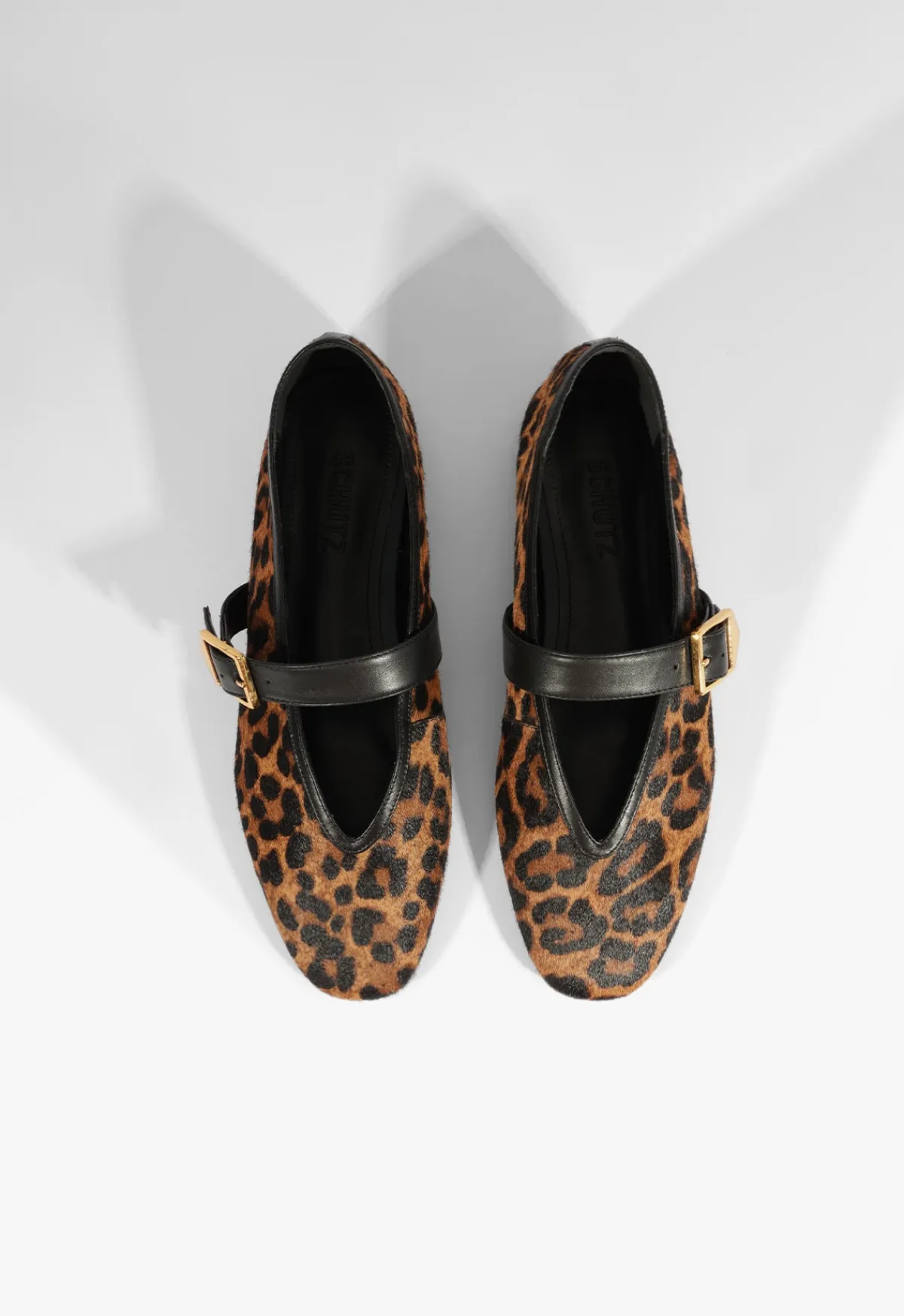 Best Schutz Courtney Buckle Hair Calf Flat Animal