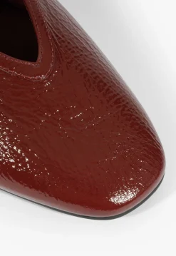 Clearance Schutz Courtney Buckle Patent Flat Red