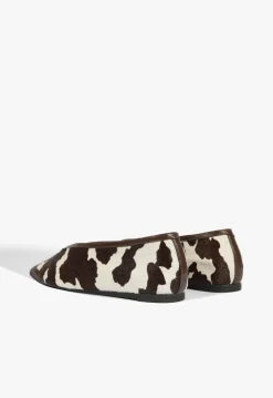 New Schutz Courtney Hair Calf Flat Animal