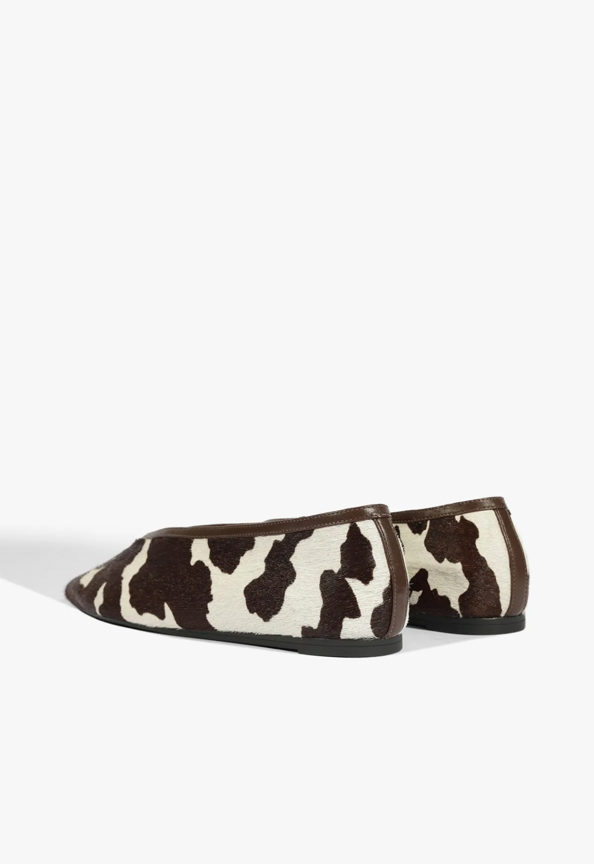 New Schutz Courtney Hair Calf Flat Animal
