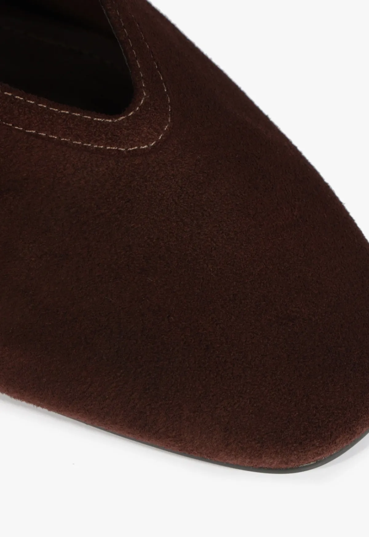 New Schutz Courtney Suede Flat Brown