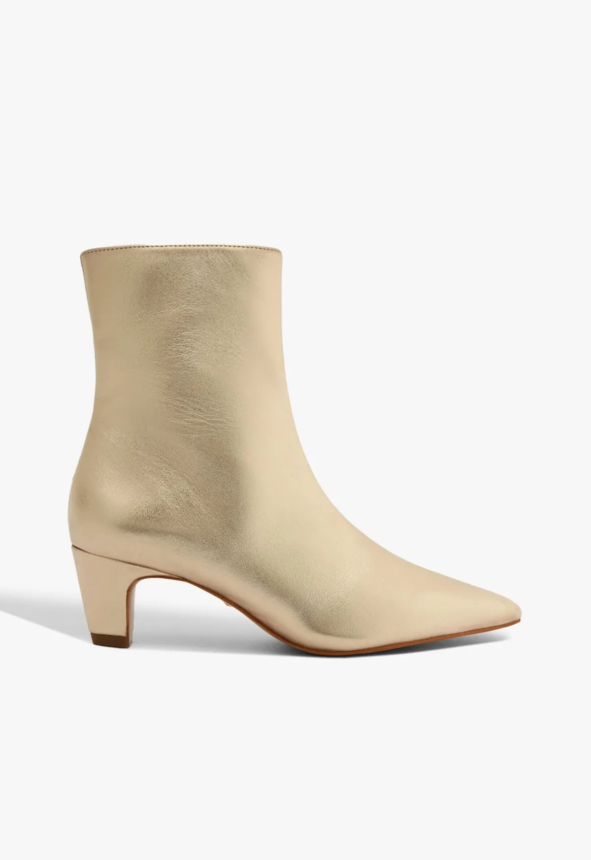 New Schutz Dellia Metallic Bootie Gold