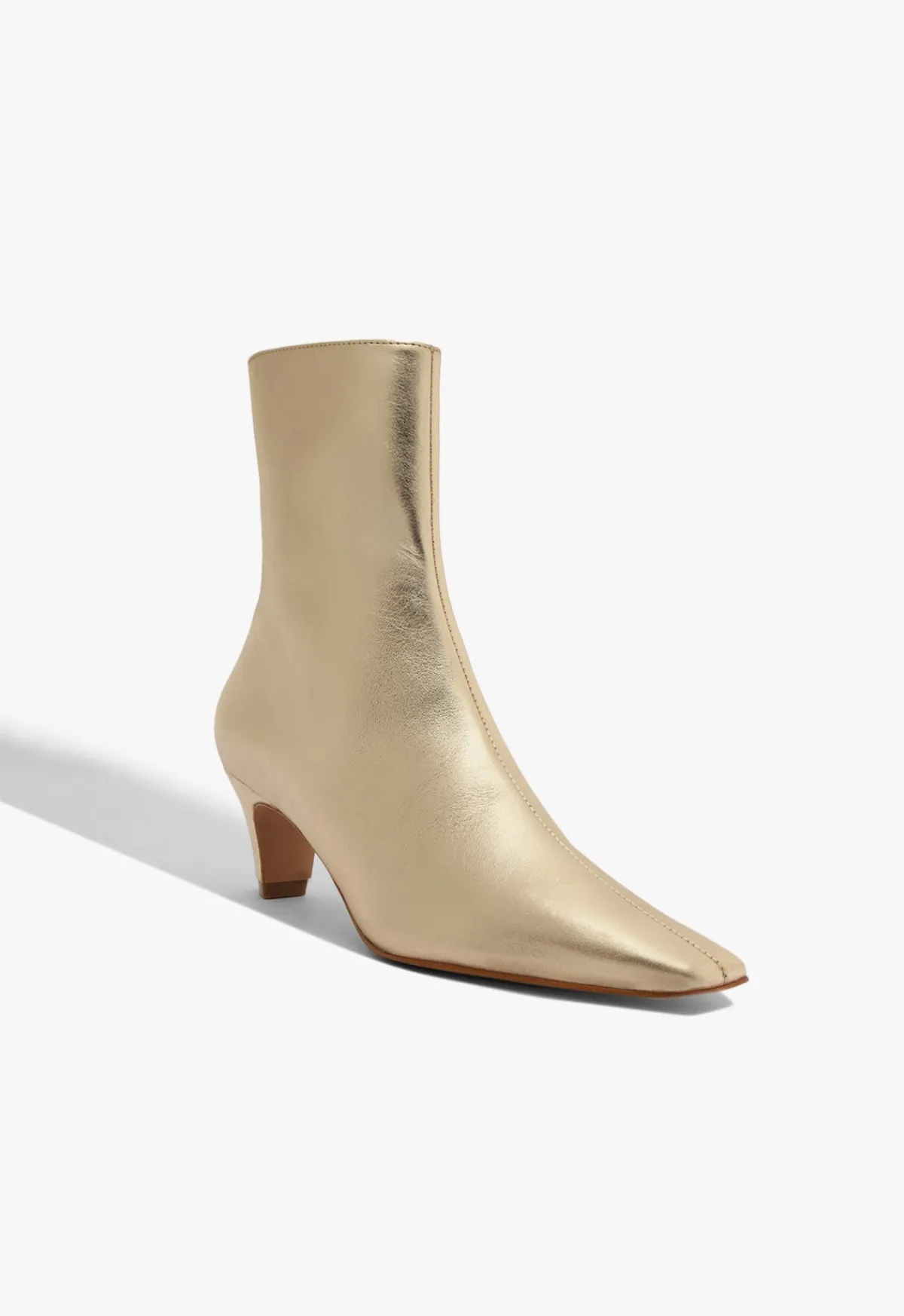 New Schutz Dellia Metallic Bootie Gold