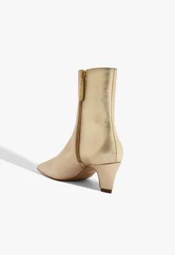 New Schutz Dellia Metallic Bootie Gold