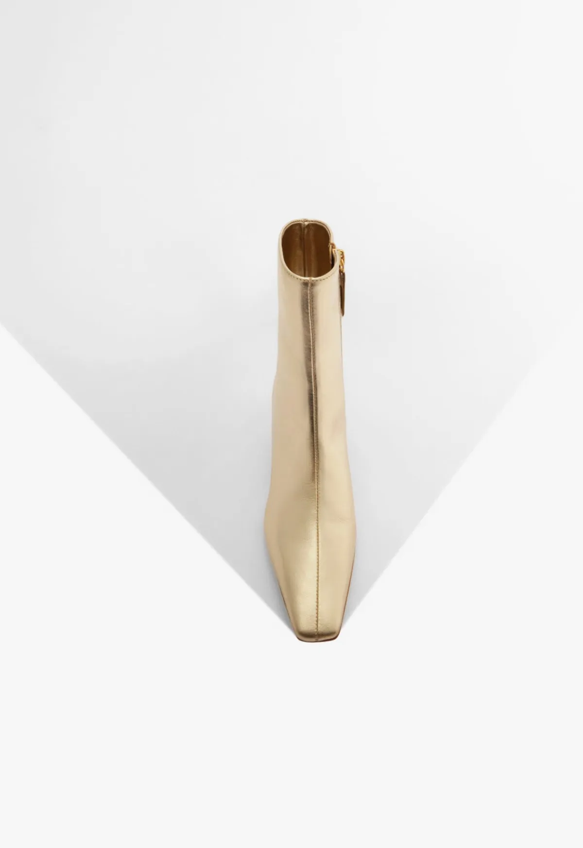 New Schutz Dellia Metallic Bootie Gold