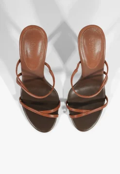 Discount Schutz Diana Leather Sandal Sauvage