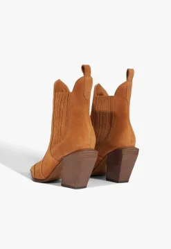 Online Schutz Dolly Suede Bootie Cuoio Brown