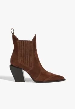 Online Schutz Dolly Suede Bootie Chestnut Brown