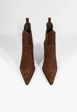 Online Schutz Dolly Suede Bootie Chestnut Brown