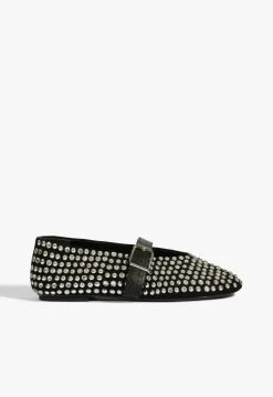 Best Schutz Eiza Glam Suede Flat Black