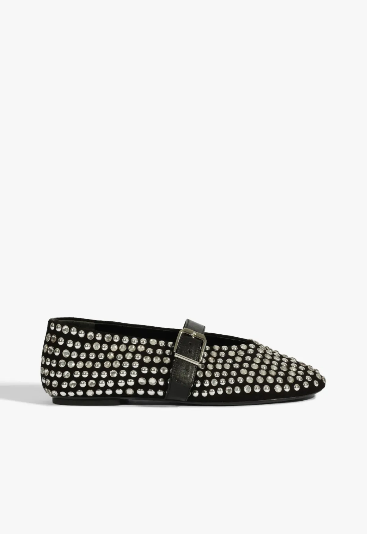 Best Schutz Eiza Glam Suede Flat Black