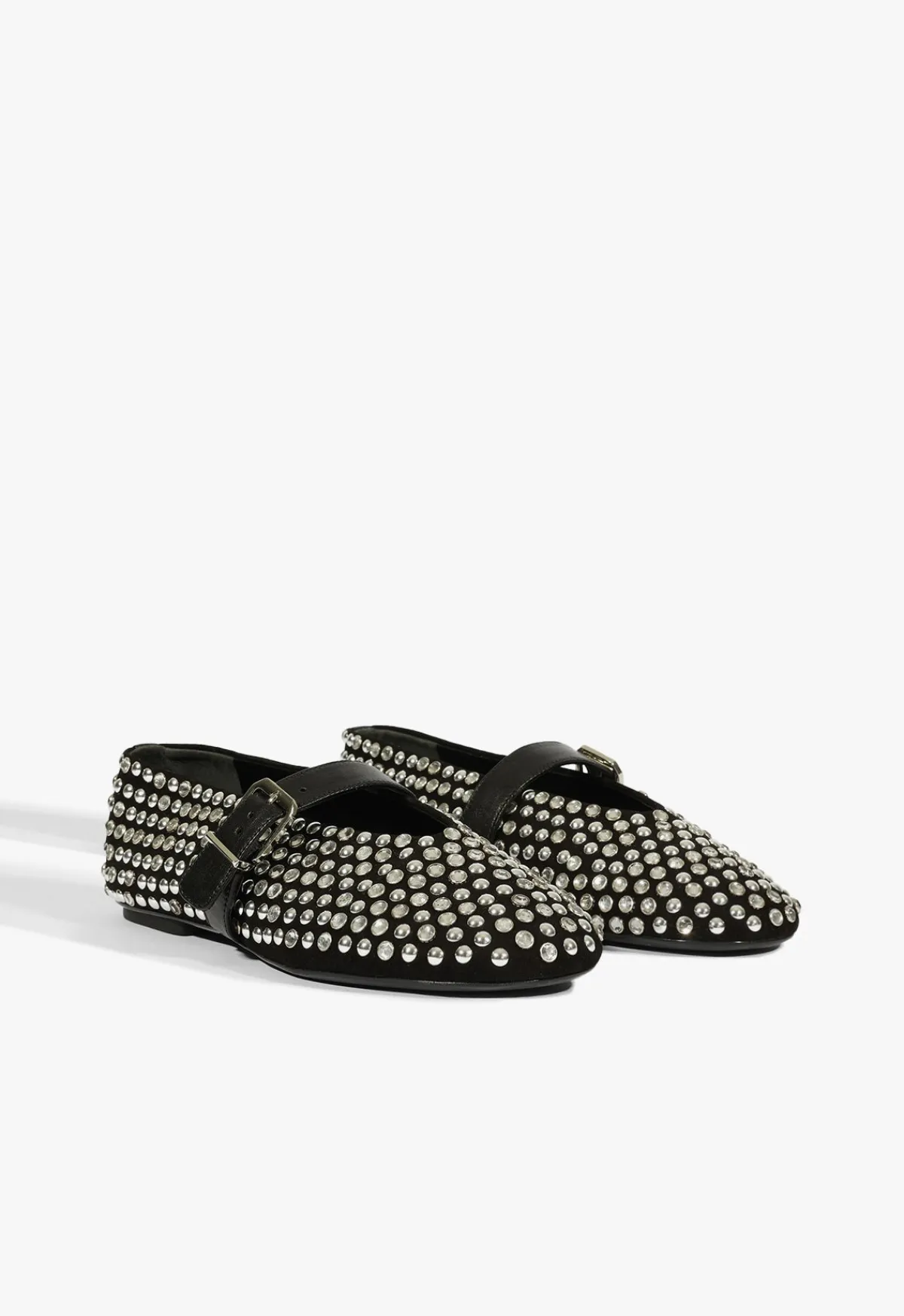 Best Schutz Eiza Glam Suede Flat Black