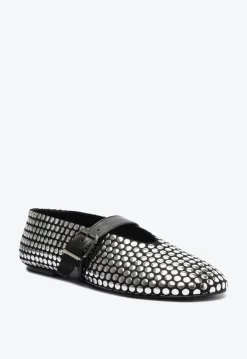 Best Schutz Eiza Studs Ballet Flat Black