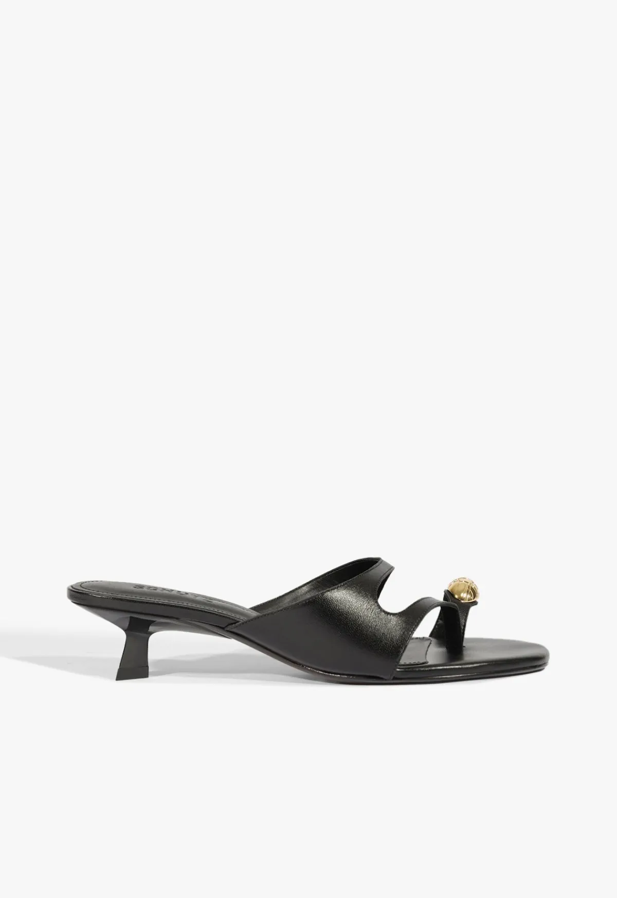 Fashion Schutz Elliote Leather Sandal Black